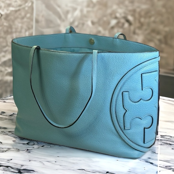 Tory Burch Handbags - Tory Burch All T East/West Large Tote Bag in Juniper Berry